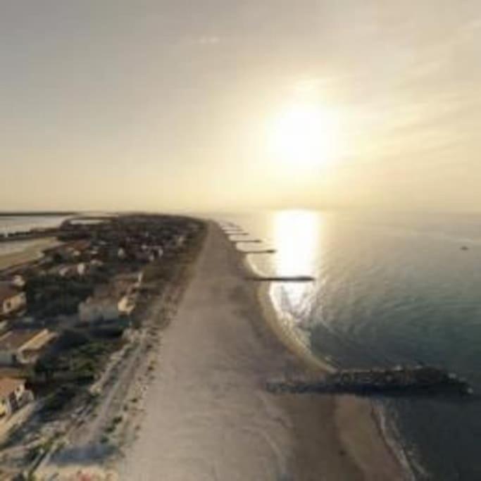 Appart 5P Terrasse Sud Vue Mer, Acces Direct Plage Frontignan Kültér fotó